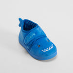 Zapatilla de casa cierre velcro bebé azul OLYNE