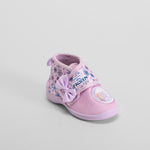 Zapatilla de casa bota con lazo morada FROZEN