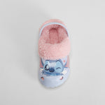 Zueco con dibujos glitter azul  STITCH