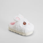 Zapatilla de casa conejo suave blanca OLYNE