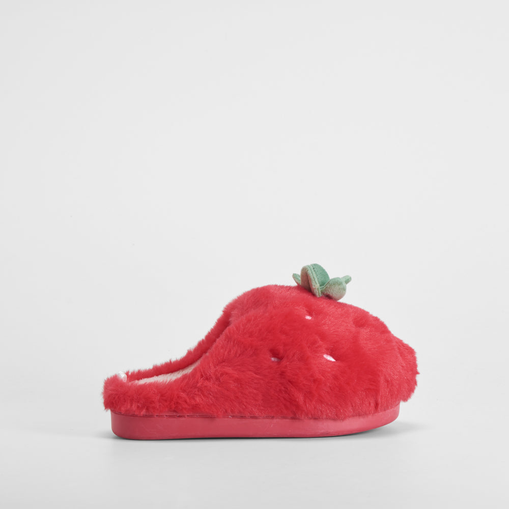 Zapatilla de casa fresa roja OLYNE