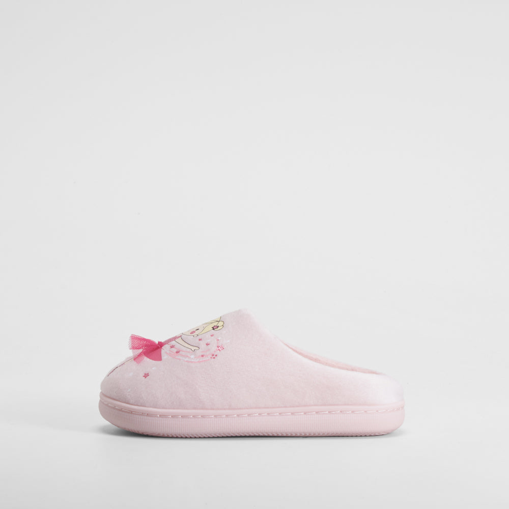 Zapatilla de casa dibujo bailarina rosa OLYNE
