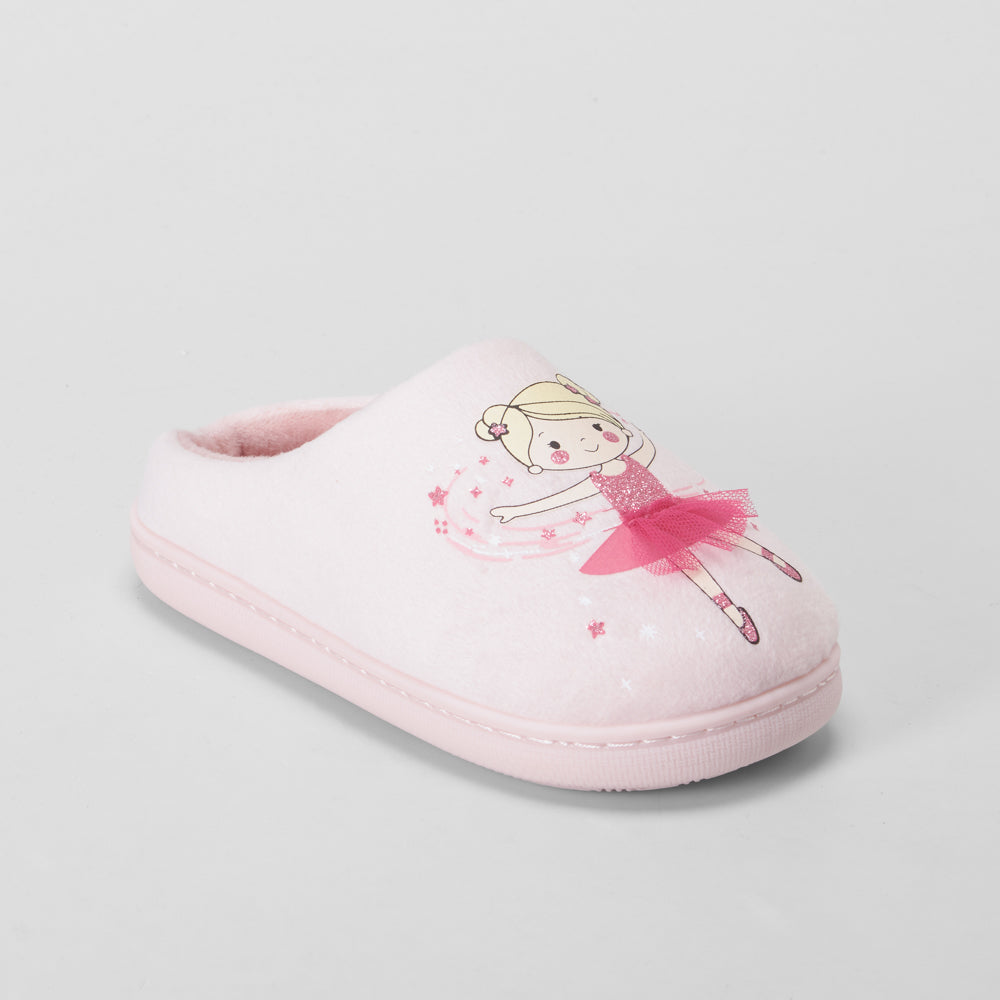 Zapatilla de casa dibujo bailarina rosa OLYNE