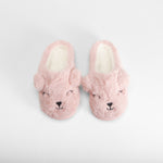 Zapatilla de casa oso peluche rosa OLYNE