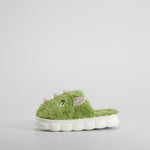 Zapatilla de casa dinosaurio verde OLYNE