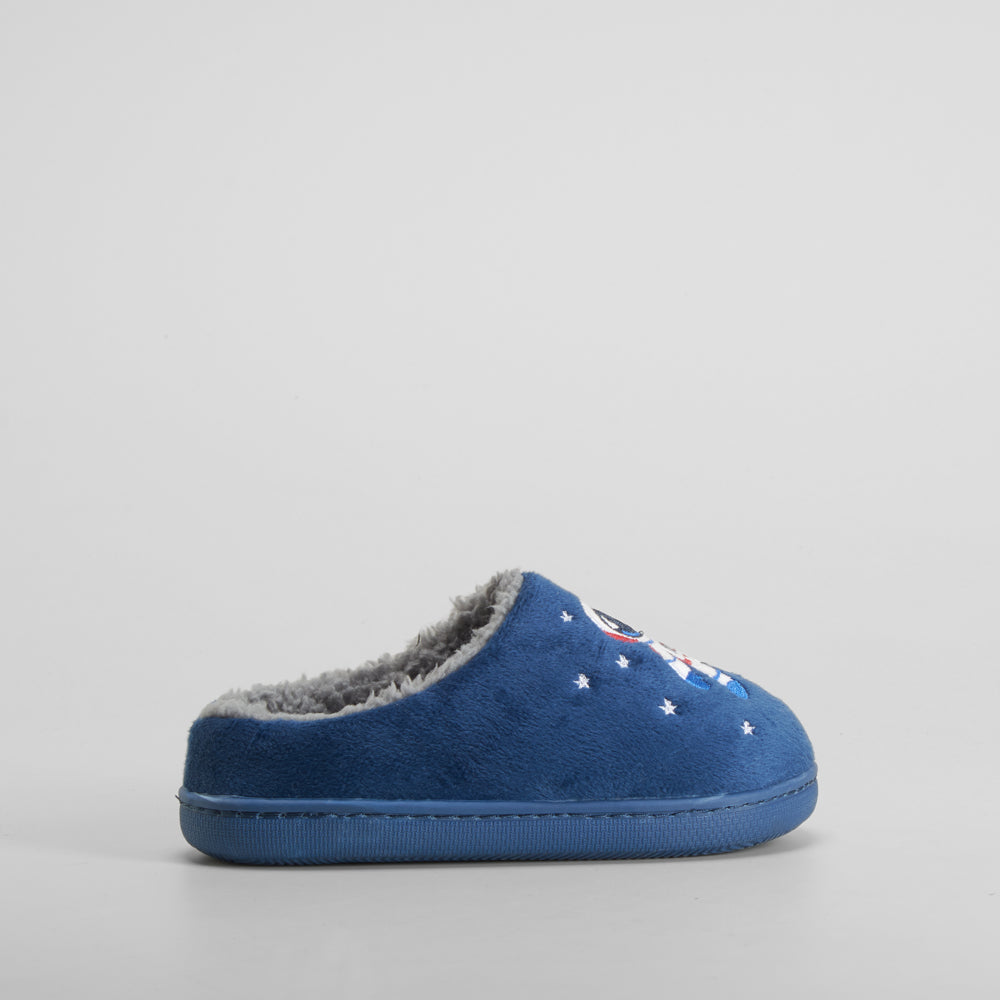 Zapatilla de casa diseño espacial azul OLYNE