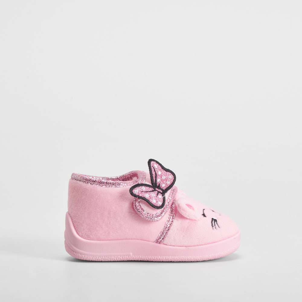 Zapatilla de casa ratón rosa OLYNE