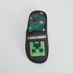 Zapatilla de casa cómoda verde MINECRAFT
