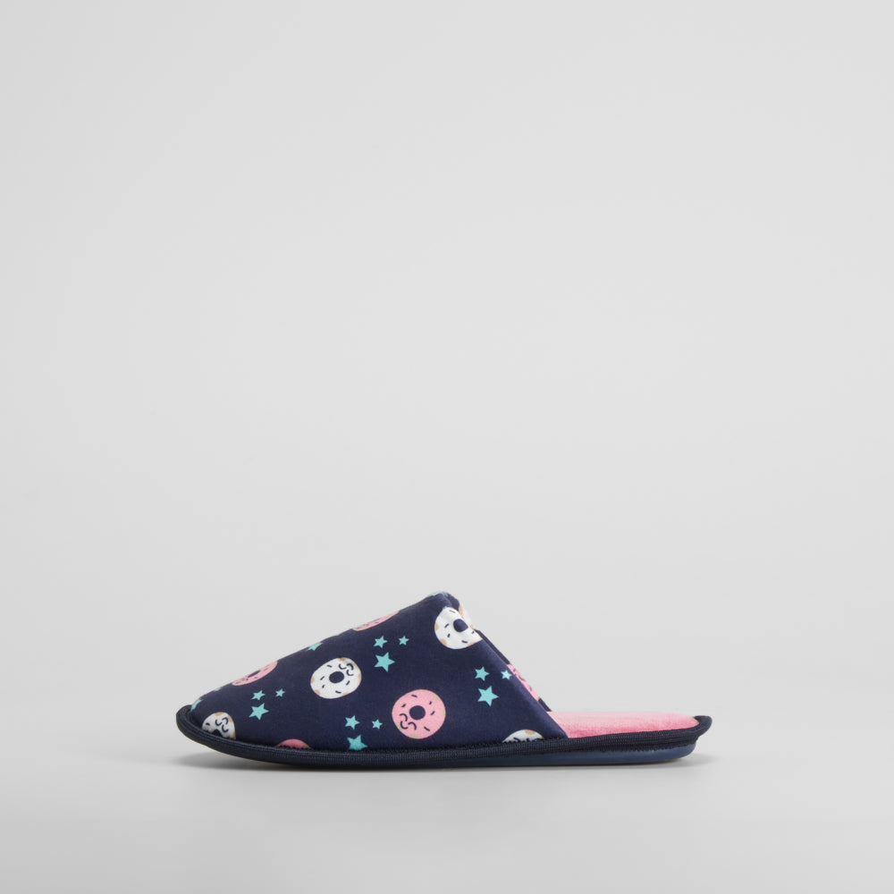 Zapatilla casa donuts azul marino OLYNE