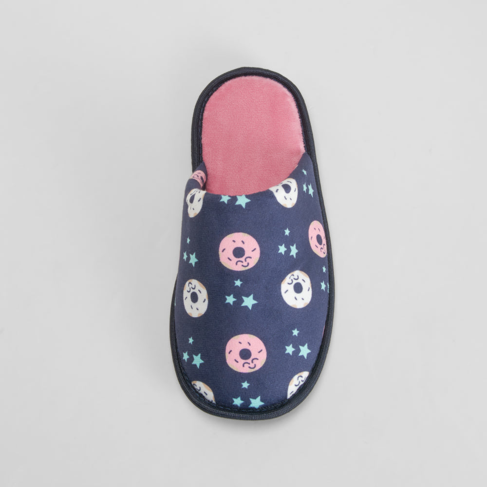 Zapatilla casa donuts azul marino OLYNE