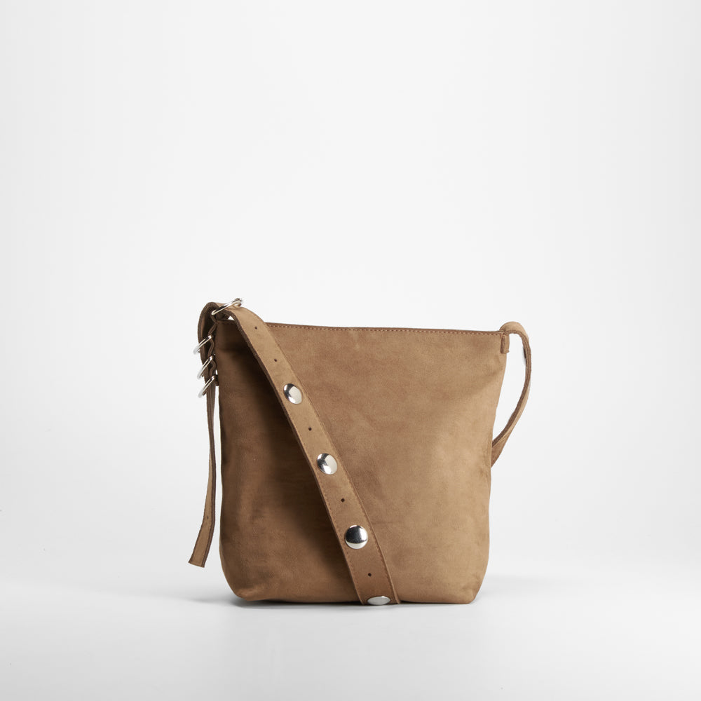 Bolso cruzado antelina marrón NYC