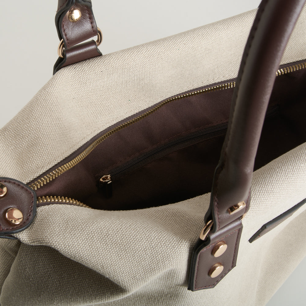 Bolso asa larga beige NYC