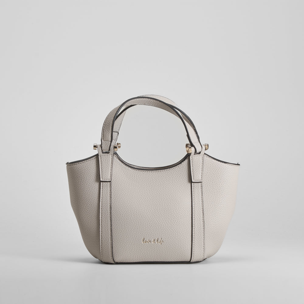 Bolso asa corta y larga blanco PICCOLA PIU