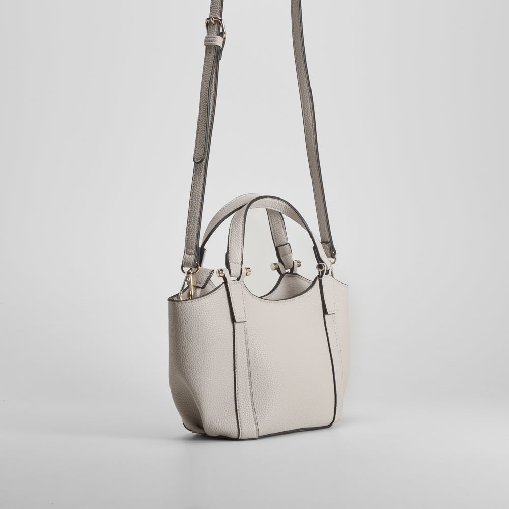 Bolso asa corta y larga blanco PICCOLA PIU