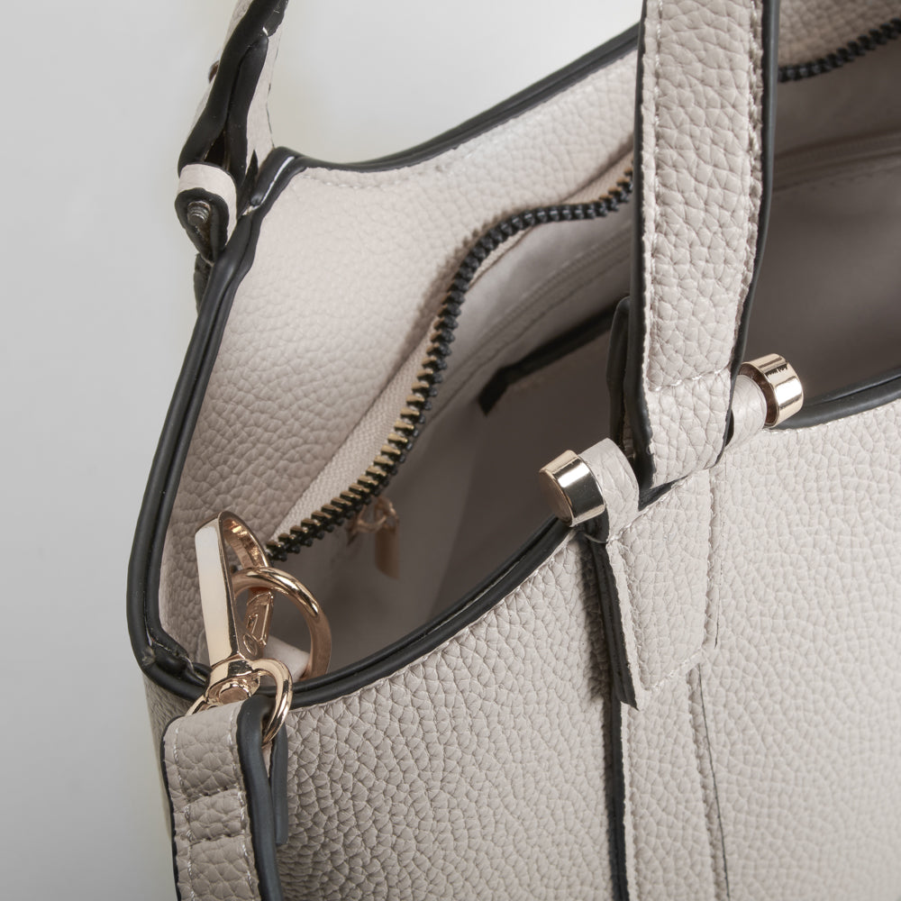 Bolso asa corta y larga blanco PICCOLA PIU