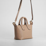 Bolso asa doble elegante marrón PICCOLA PIU