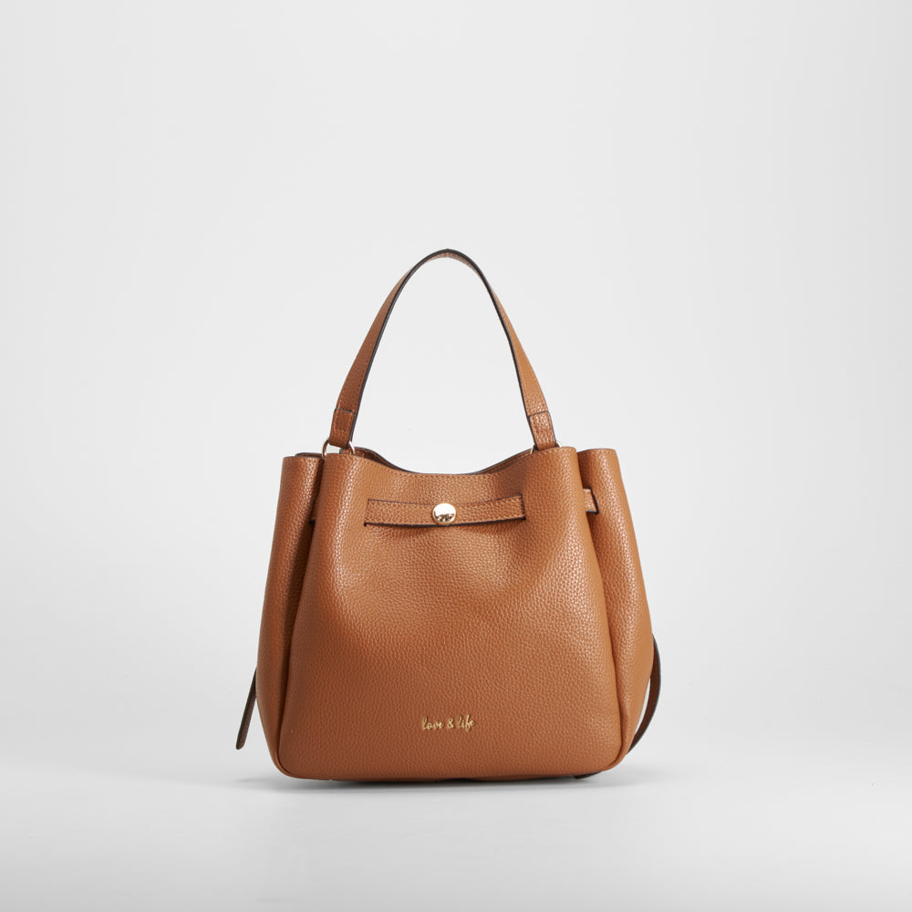 Bolso cruzado asa larga marrón PICCOLA PIU
