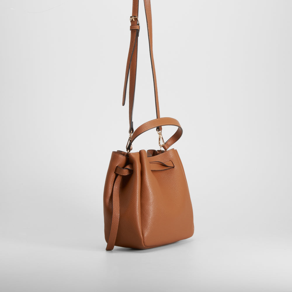 Bolso cruzado asa larga marrón PICCOLA PIU