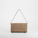 Bolso cadena flores tachuelas beige PICCOLA PIU