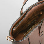 Bolso sintético cuero asa larga marrón PICCOLA PIU