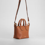 Bolso asa corta marrón PICCOLA PIU