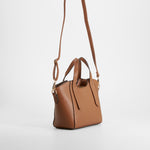 Bolso bandolera con pañuelo marrón PICCOLA PIU