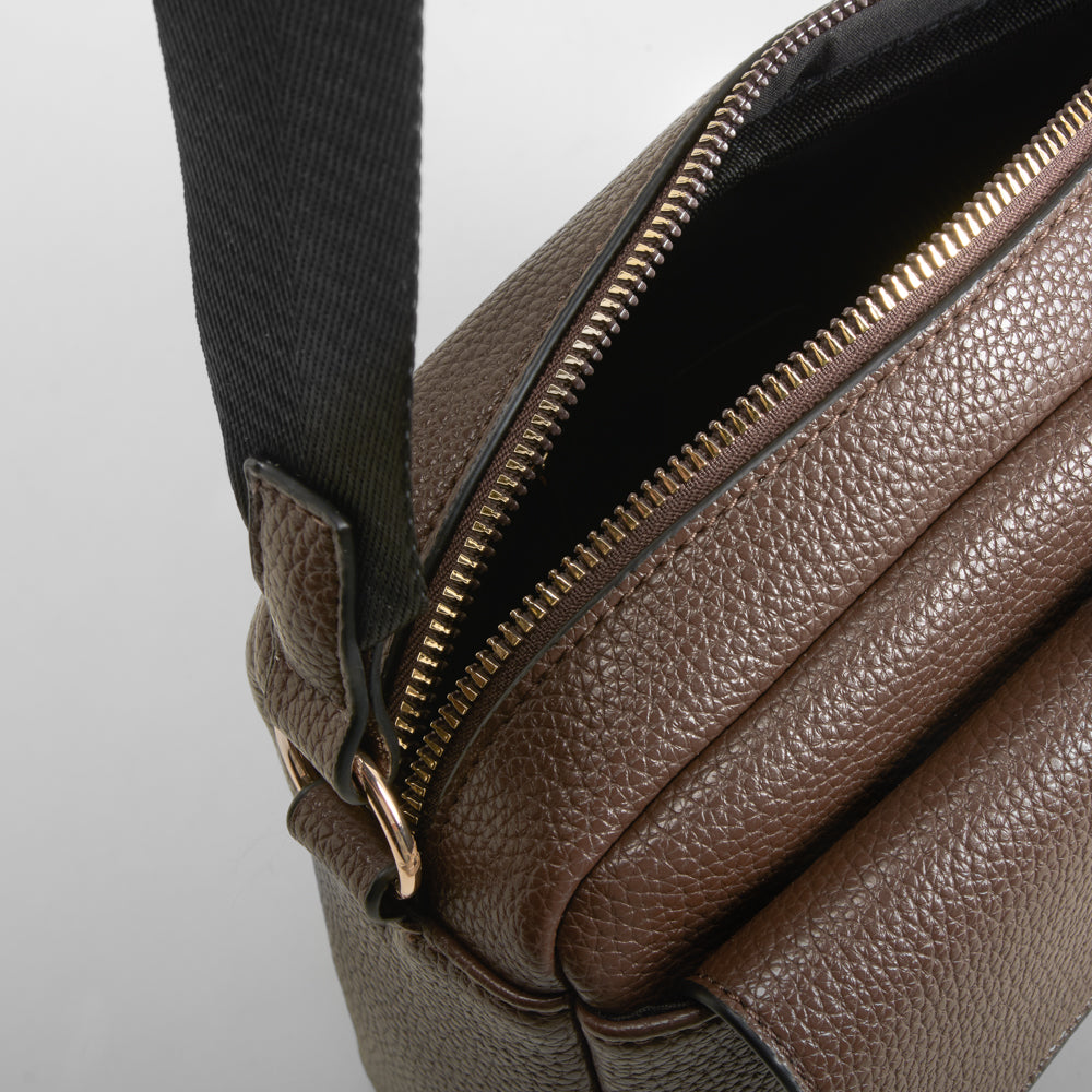 Bolso bandolera elegante marrón PICCOLA PIU