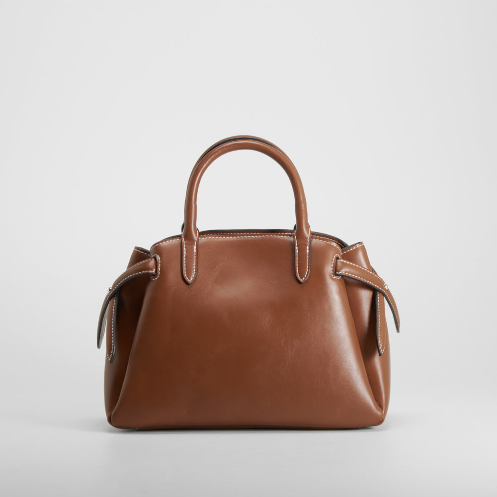 Bolso de mano marrón Piccola Piu