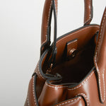 Bolso de mano marrón Piccola Piu