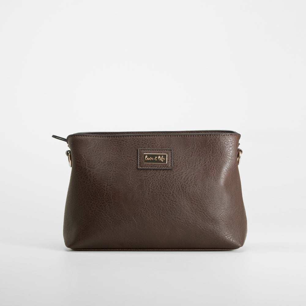 Bandolera detalle marrón Piccola Piu
