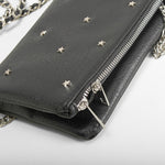 Bolso cadena studs estrellas negro PICCOLA PIU