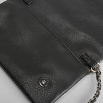 Bolso bandolera diseño metálico negro PICCOLA PIU