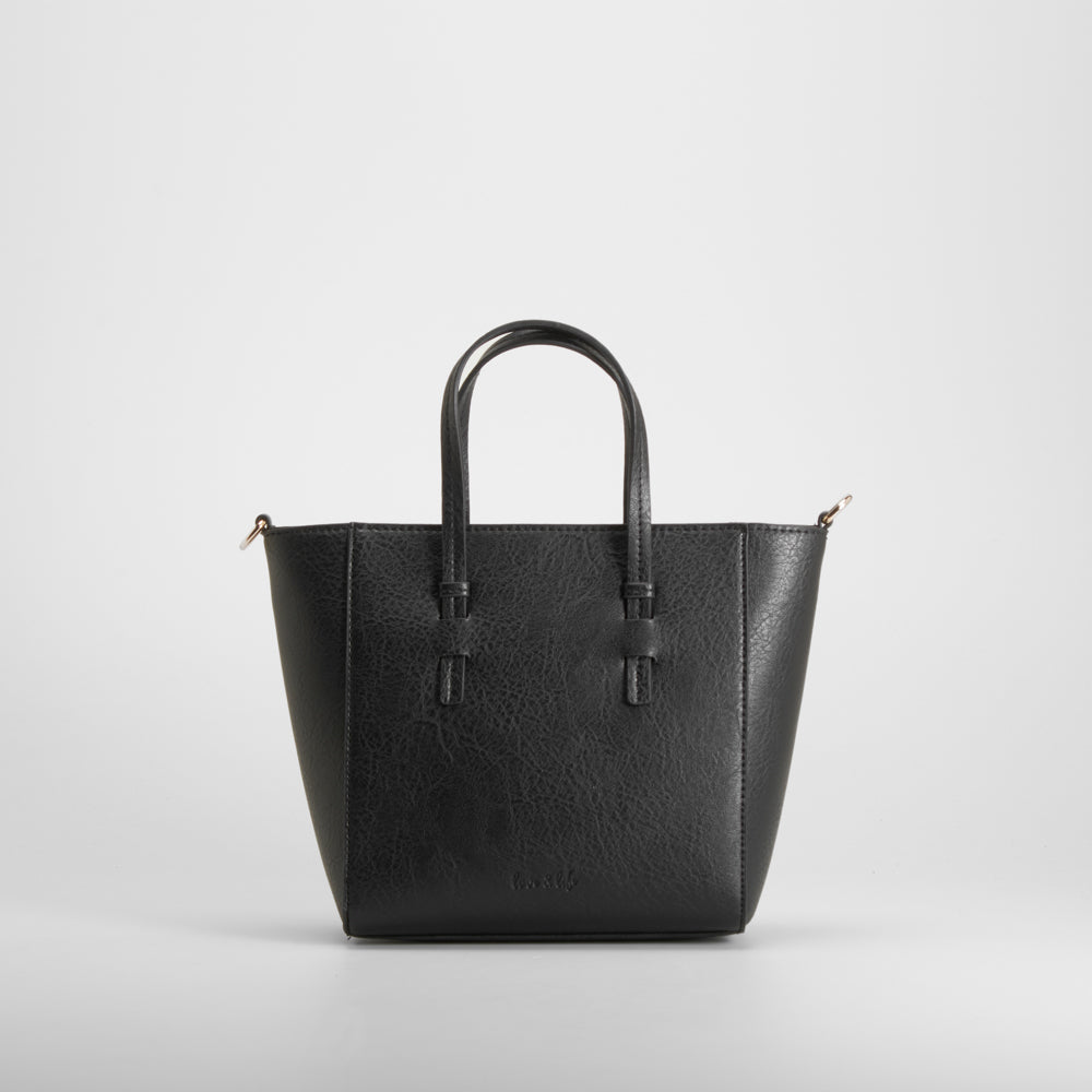 Bolso doble asa negro elegante PICCOLA PIU