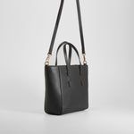 Bolso doble asa negro elegante PICCOLA PIU