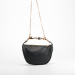 Bolso bandolera asa dorada negro Piccola Piu