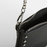 Bolso bandolera tachas cadena negro PICCOLA PIU