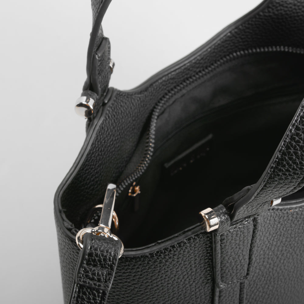 Bolso asa doble negro PICCOLA PIU