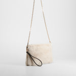Bolso bandolera pelo blanco PICCOLA PIU