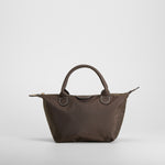 Bolso bandolera asa doble marrón PICCOLA PIU