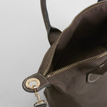 Bolso bandolera asa doble marrón PICCOLA PIU