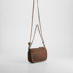 Bolso bolitas cadena marrón Piccola Piu