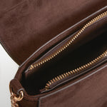 Bolso bandolera hebilla dorada marrón PICCOLA PIU