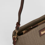 Bolso bandolera marrón compacto PICCOLA PIU
