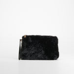 Bolso pelo cadena negro Piccola Piu