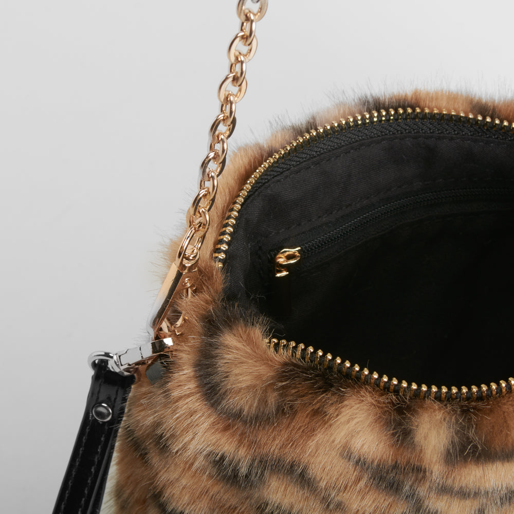 Bolso bandolera pelo leopardo PICCOLA PIU