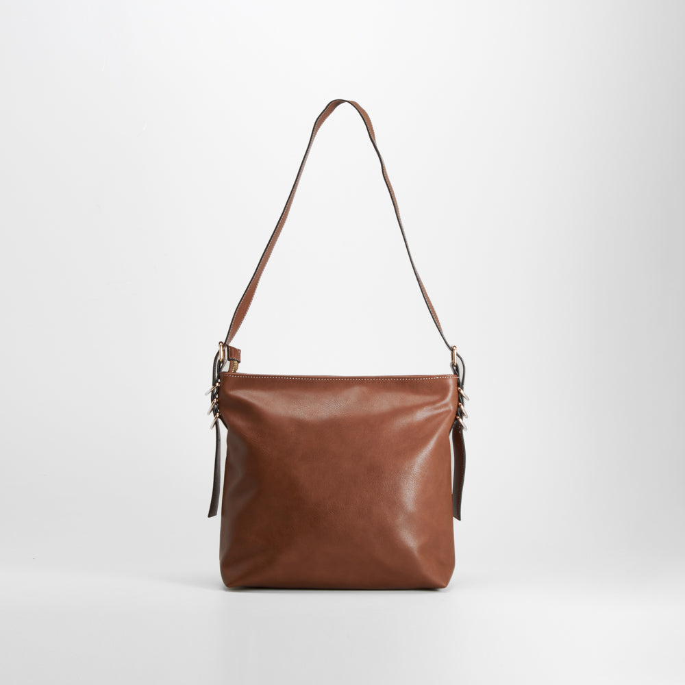 Bolso bandolera marrón elegante PICCOLA PIU