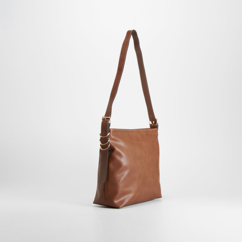 Bolso bandolera marrón elegante PICCOLA PIU