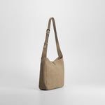Bolso bandolera efecto ante beige PICCOLA PIU
