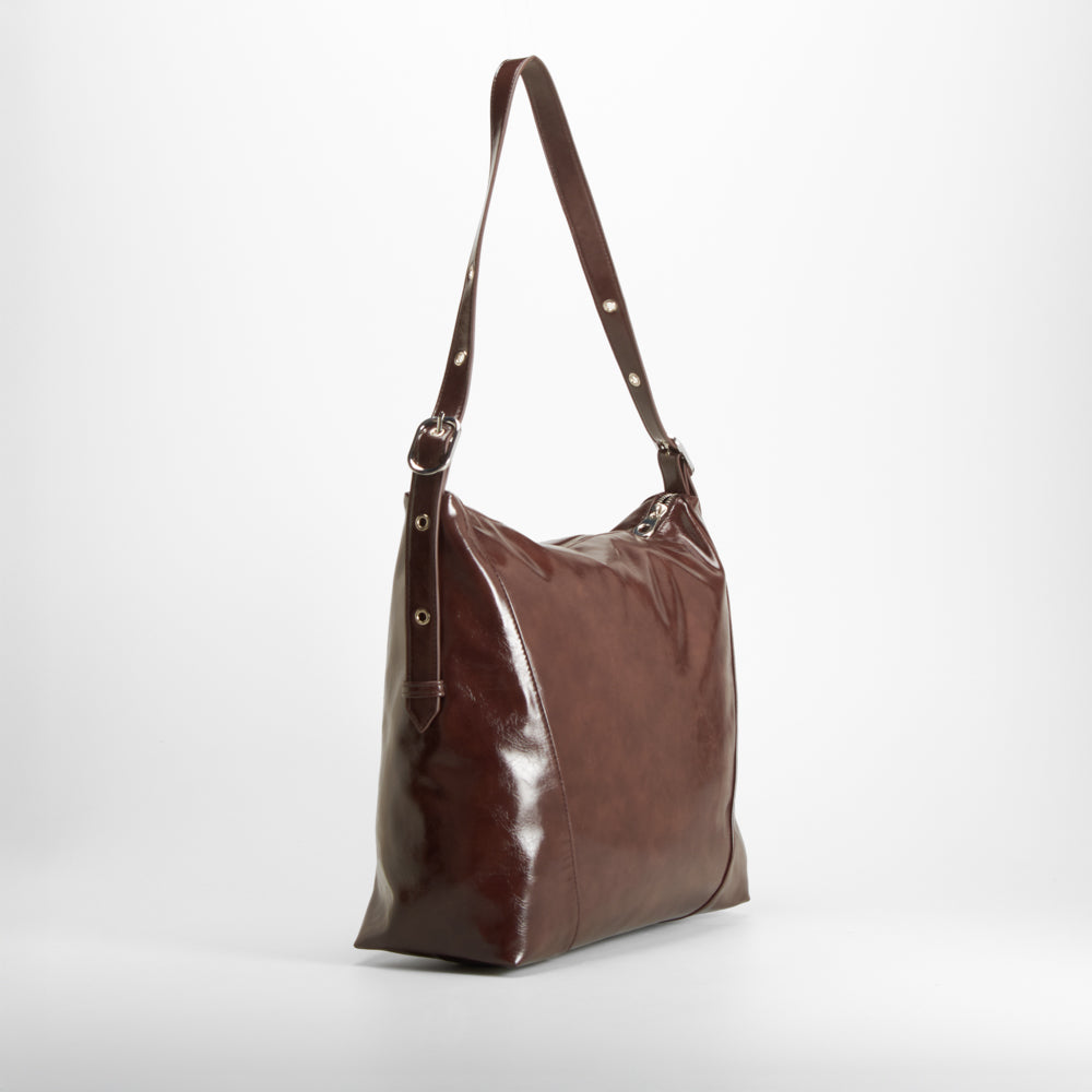 Bolso hombro hebilla marrón PICCOLA PIU