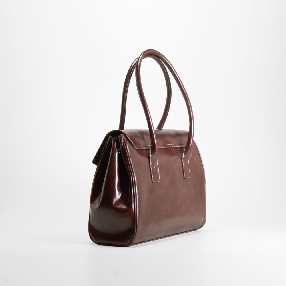 Bolso hombro asa larga marrón PICCOLA PIU